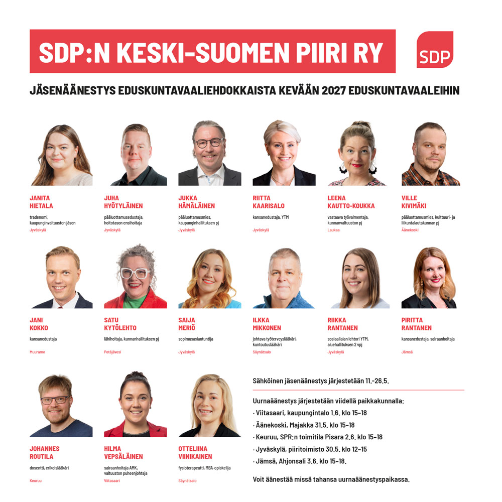 Eduskuntavaalit 2027 jäsen vaali